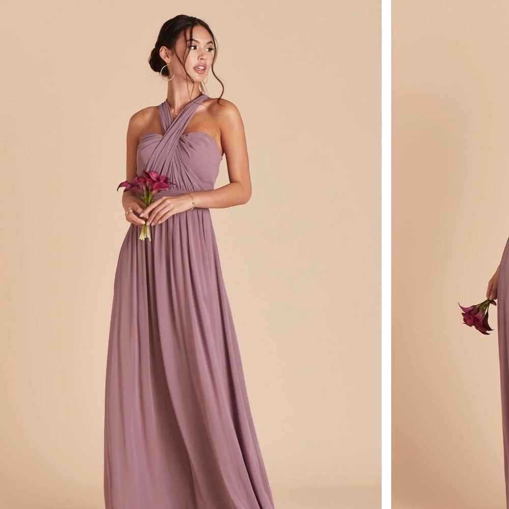 Mauve Birdy Grey convertible bridesmaid dress